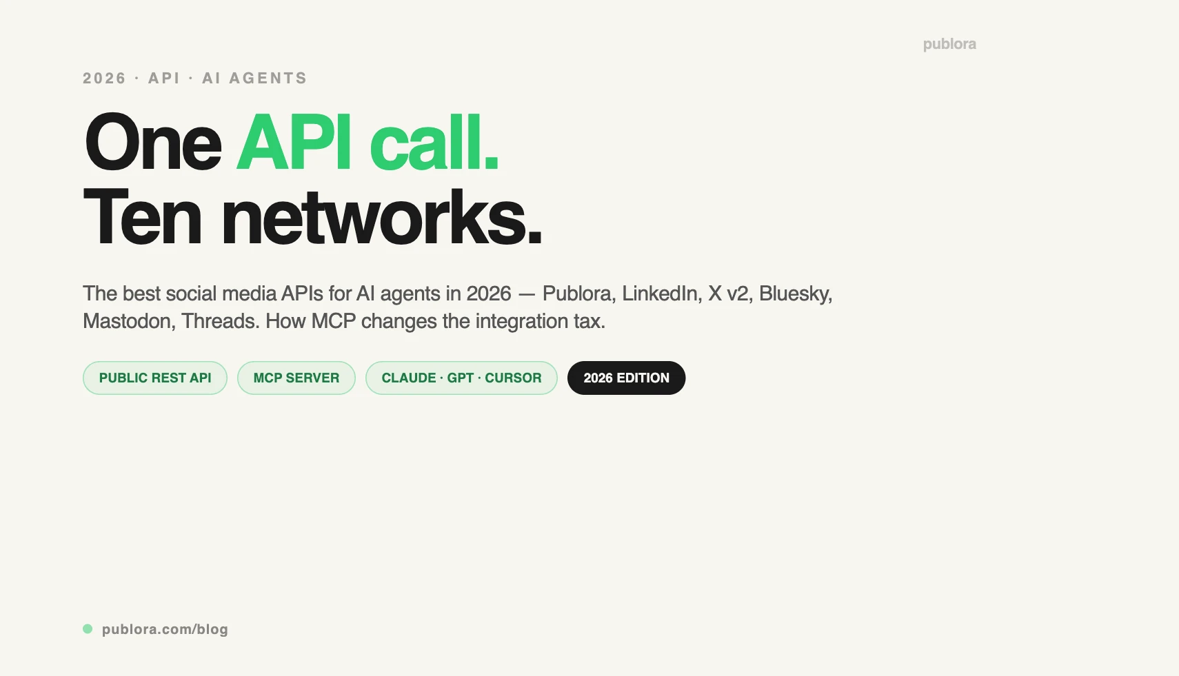 Best Social Media API for AI Agents 2026 (LinkedIn, X, Threads)
