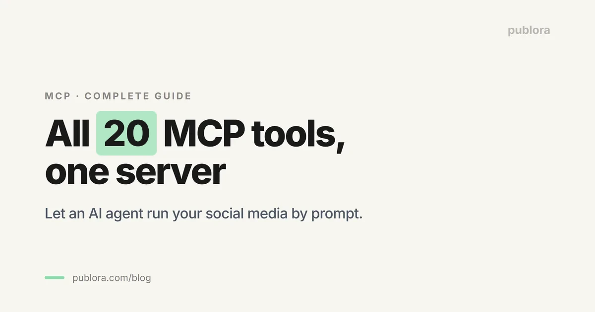 How to Connect All 20 Publora MCP Tools: Complete Guide