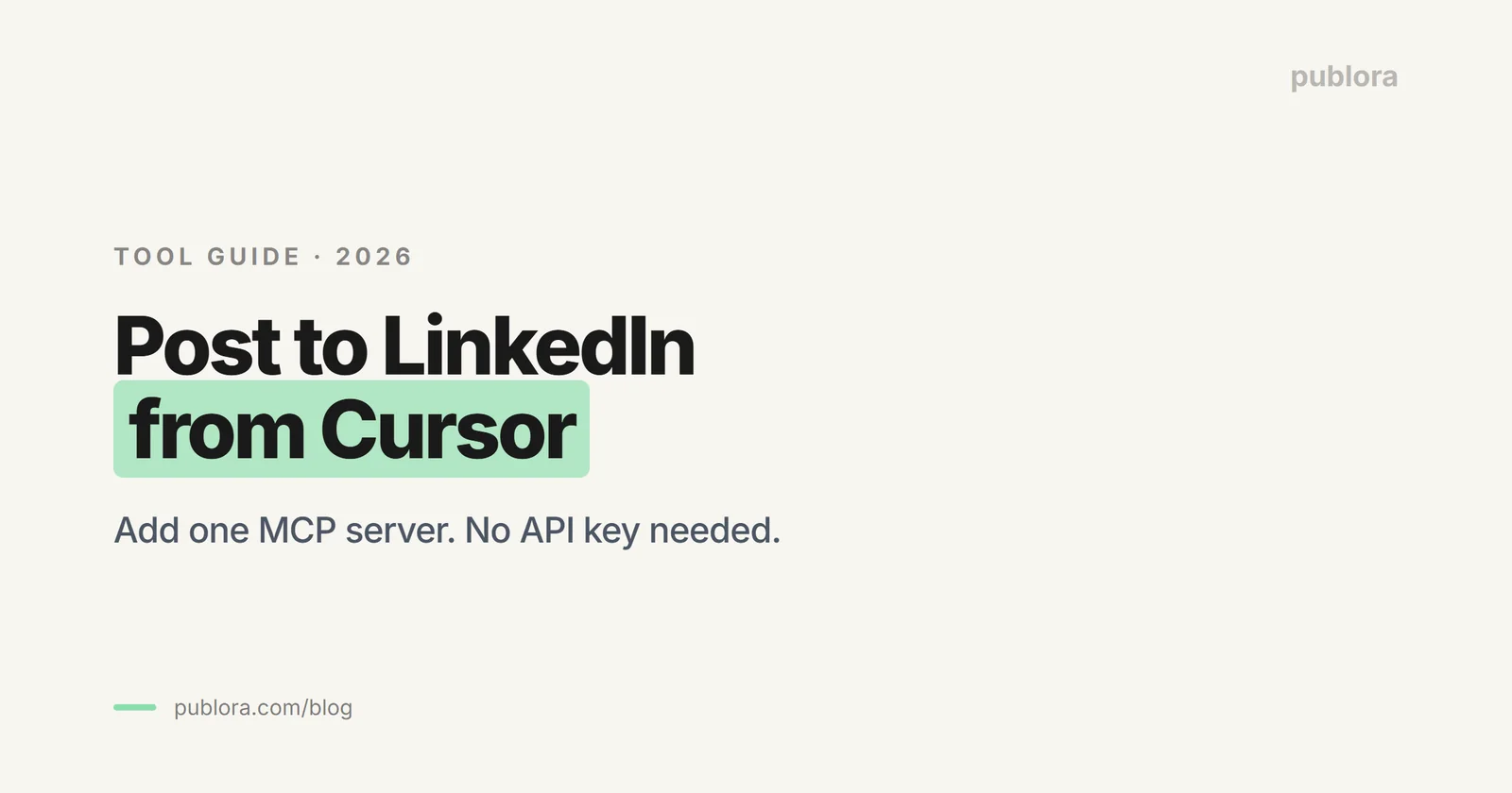 How to Post to LinkedIn From Cursor