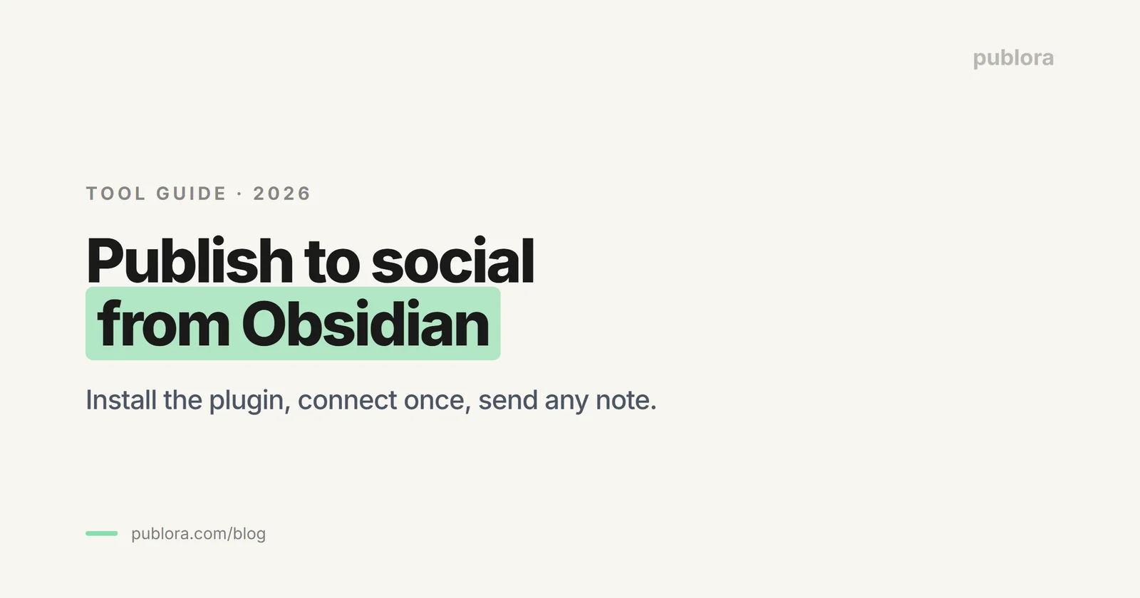 How to Publish to Social Media From Obsidian