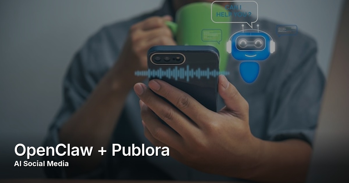AI agent conversational interface for social media management