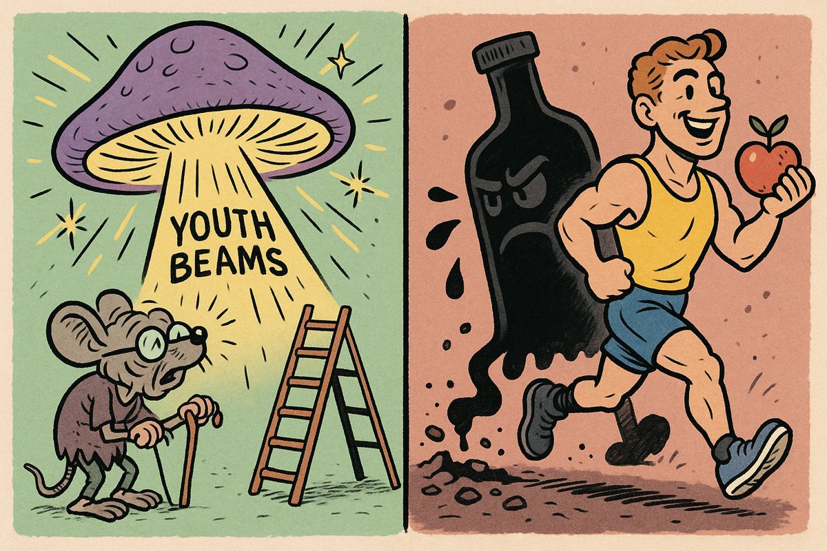 Psilocybin and Aging: Exploring Non-Alcoholic Paths to Longevity